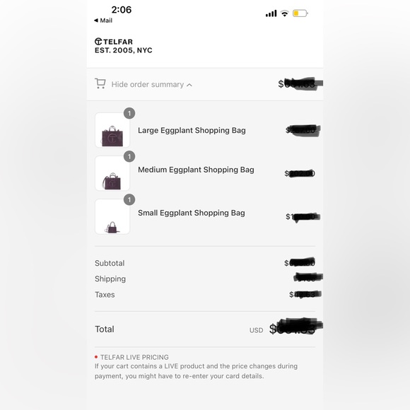 Telfar Small Eggplant Shopping Bag NWT - Picture 7 of 7